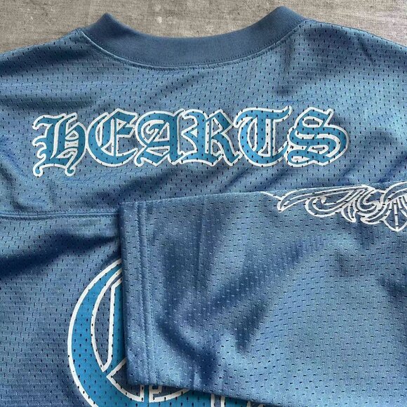 Chrome Hearts Sports Mesh Warm Up Jersey Blue - Picture 4 of 6